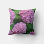 ザピンクのホテンシア紫陽花の茂み クッション (裏面)