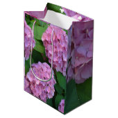 ザピンクのホテンシア紫陽花の茂み ミディアムペーパーバッグ (正面アングル)