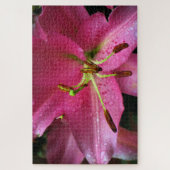 ザピンクのユリ ジグソーパズル (縦)