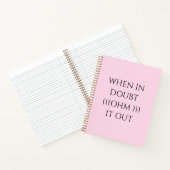 ザピンクやる気を起こさせる引用文手帳 ノートブック (内部)