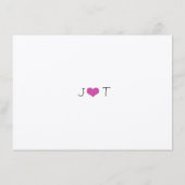 ザピンクモダンのバンティン結婚グコレクション エンクロージャーカード (裏面)