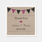 ザピンクモダンのバンティン結婚グコレクション スタンダードカクテルナプキン (正面)