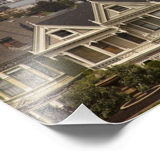 ザピンクレディビクトリアンズスタイルの家 フォトプリント (角)