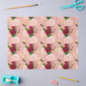 ザピンク&金ゴールドビーシリーズデザイン7 薄葉紙 (クラフト)