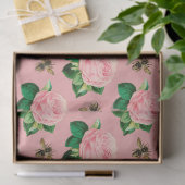 ザピンク&金ゴールドビーシリーズデザイン9 薄葉紙 (ギフト)