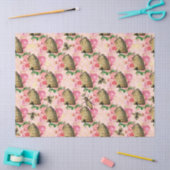 ザピンク&金ゴールドビー系デザイン11 薄葉紙 (クラフト)