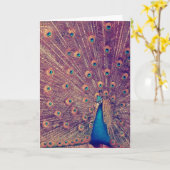 ザピーコックの挨拶 カード (黄色い花)