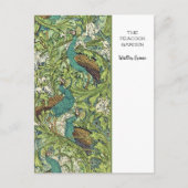 ザピーコックガーデンウォルタークレーンハガキ ポストカード (正面)