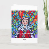 ザピーコッククイーンハッピーバースデーカード カード (裏面)