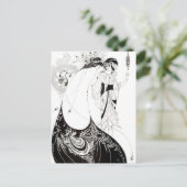 ザピーコックスカートbyオーブリーbeardsleyはがき ポストカード (スタンド正面)