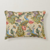 ザピーコックパターンアールヌーボー1890 アクセントクッション (正面)