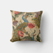 ザピーコックパターンアールヌーボー1890 クッション (正面)