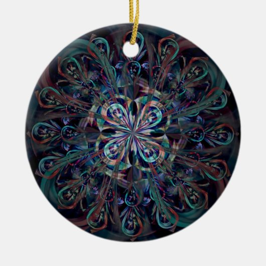 ザピーコック セラミックオーナメント (正面)