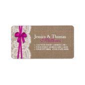 ザピ素朴ックボウ結婚コレクション ラベル (正面)