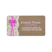 ザピ素朴ックボウ結婚コレクション ラベル (正面)