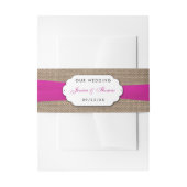 ザピ素朴ックボウ結婚コレクション 招待状ベリーバンド (正面例)