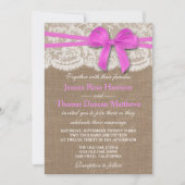 ザピ素朴ックボウ結婚コレクション 招待状 (正面)