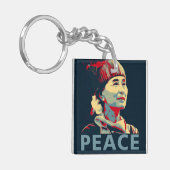 ザファイターアウンサンスーキキーチェパーソナライズされたーン キーホルダー (正面左)