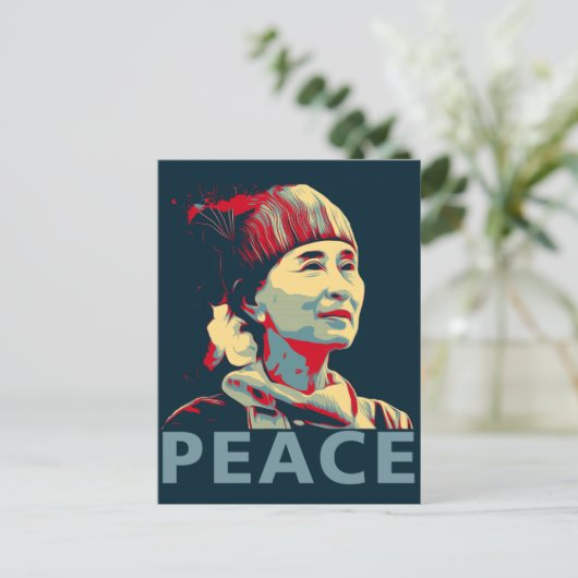 ザファイター – アウンサンスーチー |ポストカカスタムージ ポストカード (スタンド正面)