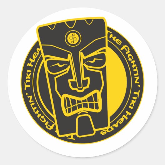 ザファイティングティキがB&Yを率いる ラウンドシール (正面)