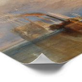 ザファイティングテメレターナーサンセットシースケープ ポスター (角)