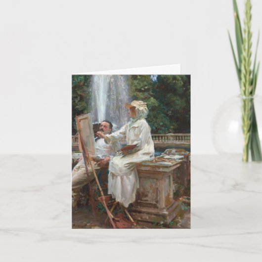 ザファウンテンヴィラトルロニア折り畳みグリーティングカード カード (正面)