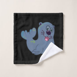 ザファブリックシールアットザズルマスコットロゴキャラクター ウォッシュタオル