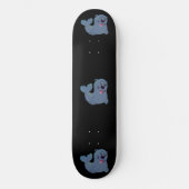 ザファブリックシールアットザズルマスコットロゴキャラクター スケートボード (正面)