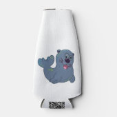 ザファブリックシールアットザズルマスコットロゴキャラクター ボトルクーラー (正面)