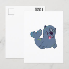 ザファブリックシールアットザズルマスコットロゴキャラクター ポストカード