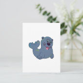 ザファブリックシールアットザズルマスコットロゴキャラクター ポストカード (スタンド正面)