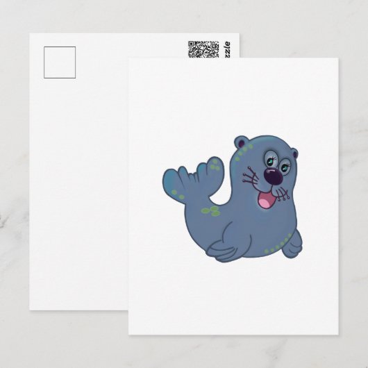 ザファブリックシールアットザズルマスコットロゴキャラクター ポストカード (正面/裏面)