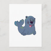 ザファブリックシールアットザズルマスコットロゴキャラクター ポストカード (正面)