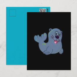 ザファブリックシールアットザズルマスコットロゴキャラクター ポストカード