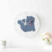 ザファブリックシールアットザズルマスコットロゴキャラクター ラージ壁時計 (ホーム)