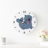 ザファブリックシールアットザズルマスコットロゴキャラクター ラージ壁時計 (ホーム)