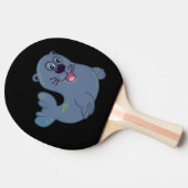 ザファブリックシールアットザズルマスコットロゴキャラクター 卓球ラケット (横)