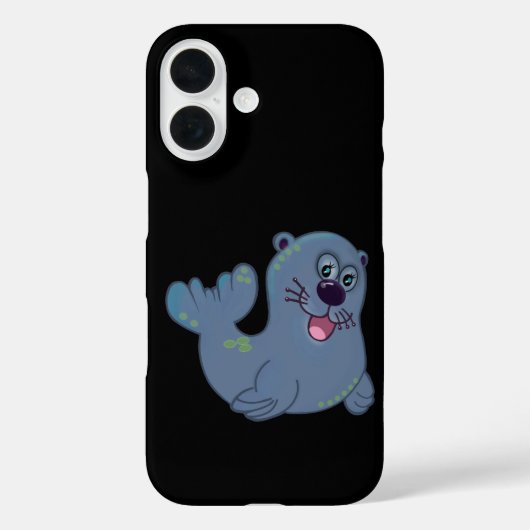 ザファブリックシールアットザズルマスコットロゴキャラクター Case-Mate iPhoneケース (裏面)