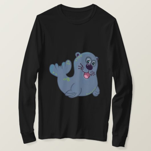 ザファブリックシールアットザズルマスコットロゴキャラクター Tシャツ (デザイン正面)