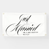 ザファンシーストインタウンたった今結婚しましたカーバナー 横断幕 (横)