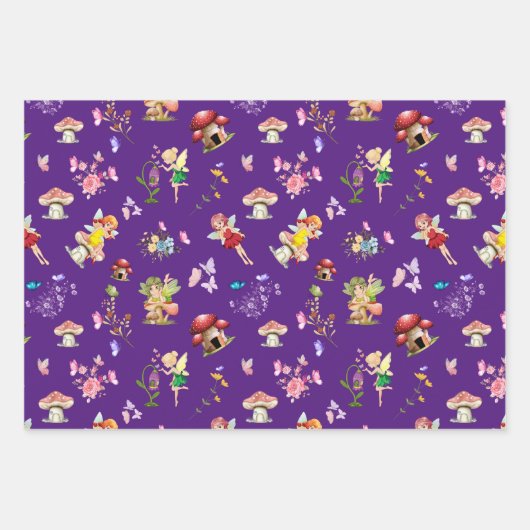 ザファンタジーフェアリーダークをテーマにしたコレクション ラッピングペーパーシート (正面)