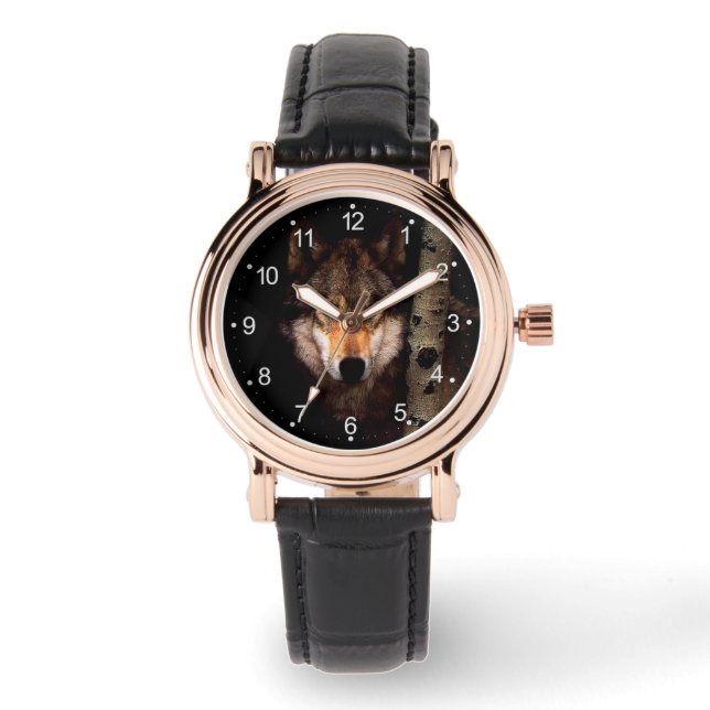 ザファントム・オオカミ 腕時計 (正面)