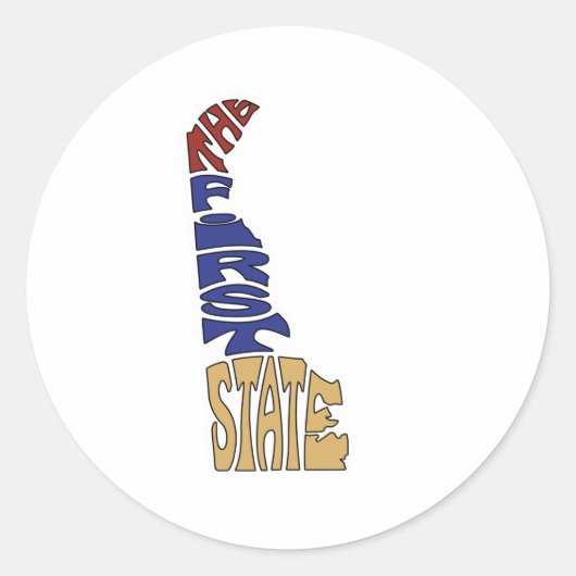 ザファースト州 – デラウェア ラウンドシール (正面)