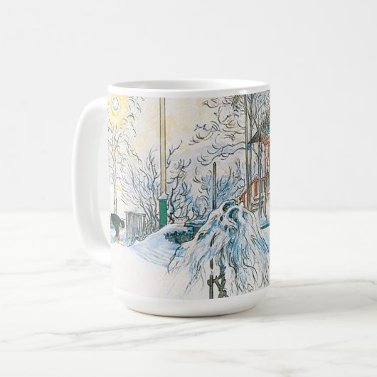 ザファームハウスとウォッシュハウスバイカールラーソン コーヒーマグカップ (正面左)