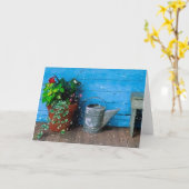 ザファームハウスポーチグリーティ空白のングカード カード (黄色い花)