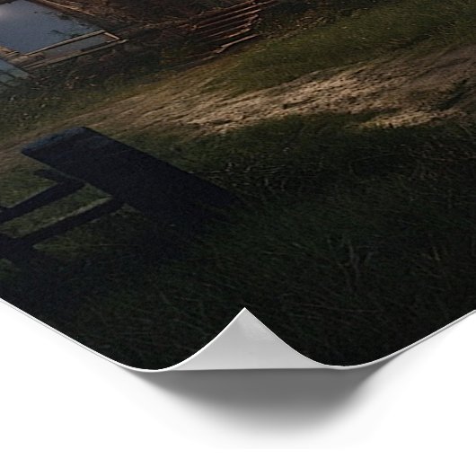 ザファームハ幽霊のよく出るウスのポスター ポスター (角)