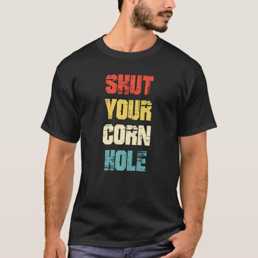 ザファームピックボールCornhole焚き火M Tシャツ (正面)