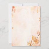 ザファームピンクブルーボーホガールボーイ秋ベビーシャワー 招待状 (裏面)