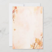 ザファームピンクブルー秋ガールパンプキンジェンダーリビール 招待状 (裏面)