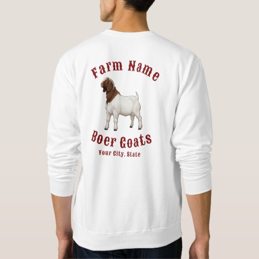 ザファームボーヤギ スウェットシャツ (裏面)